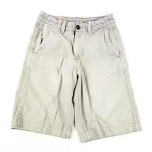 Boys Longer Length Gray American Eagle Shorts